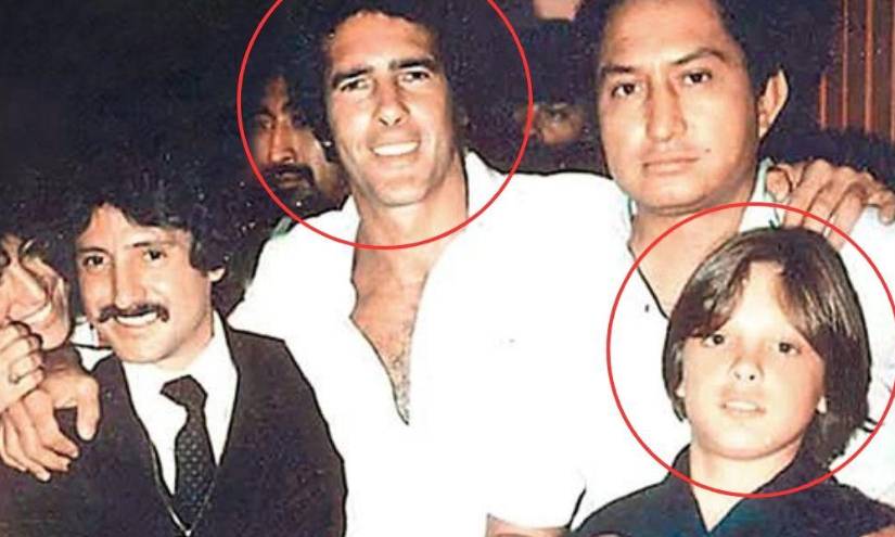 Andrés García junto a Luis Miguel en una imagen de archivo.