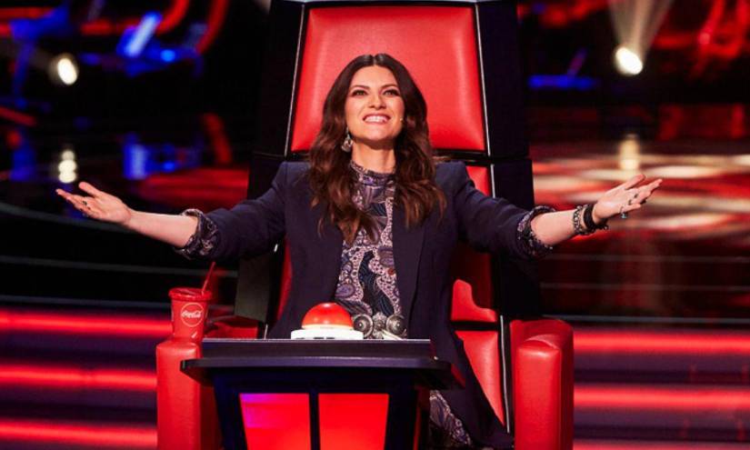 Laura Pausini en el set de 'La Voz España' en una imagen de archivo.