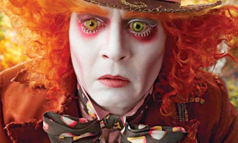 Johnny Depp como el Sobrerero Loco en Alicia en el país de las Maravillas en una imagen de archivo.