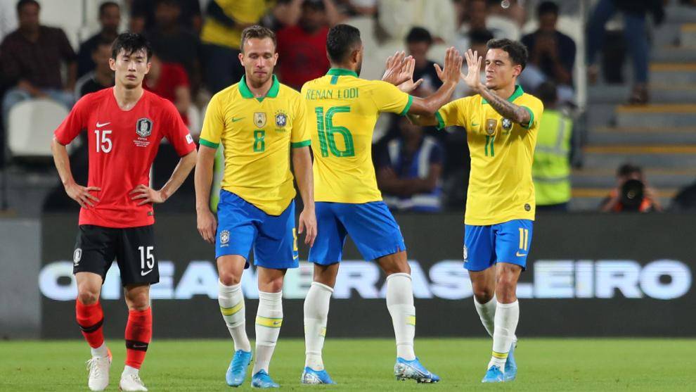 Brasil se impone con comodidad y un Neymar inspirado a Corea del Sur golea 5-1