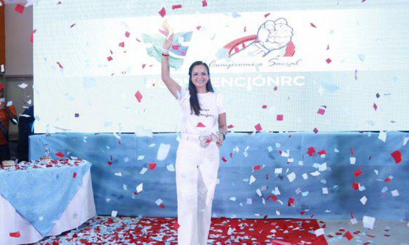 Marcela Aguiñaga, oficialmente designada presidenta de la organización política que aglutina al correísmo