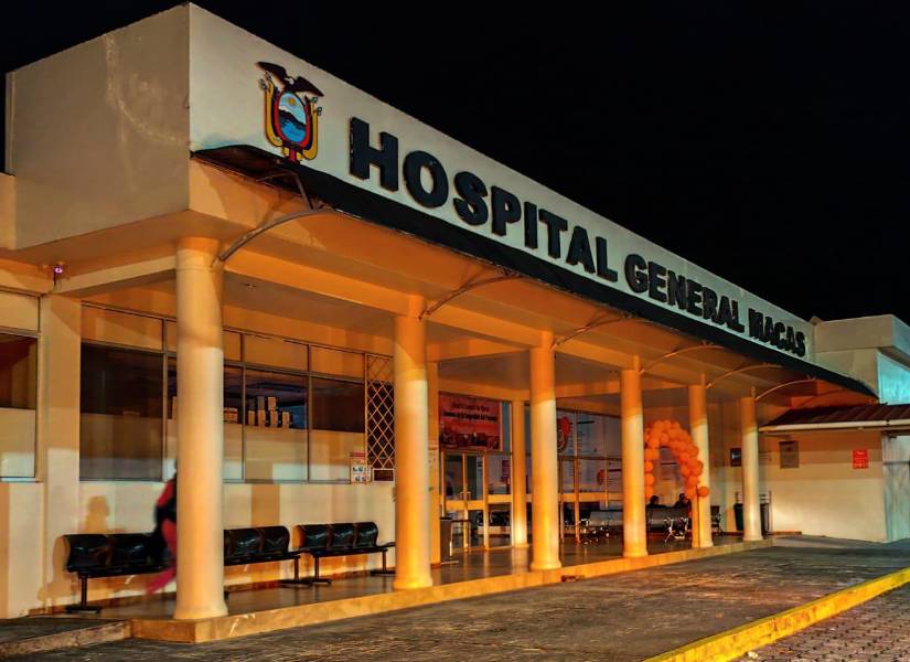 Fotografía del Hospital General de Macas.