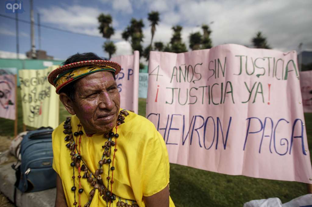 Chevron fue condenada en una corte de la ciudad de Lago Agrio, por los graves daños en la Amazonía. Foto: AP