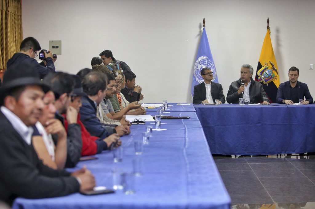 Resultado de imagen para Gobierno e indígenas retoman diálogo en Ecuador