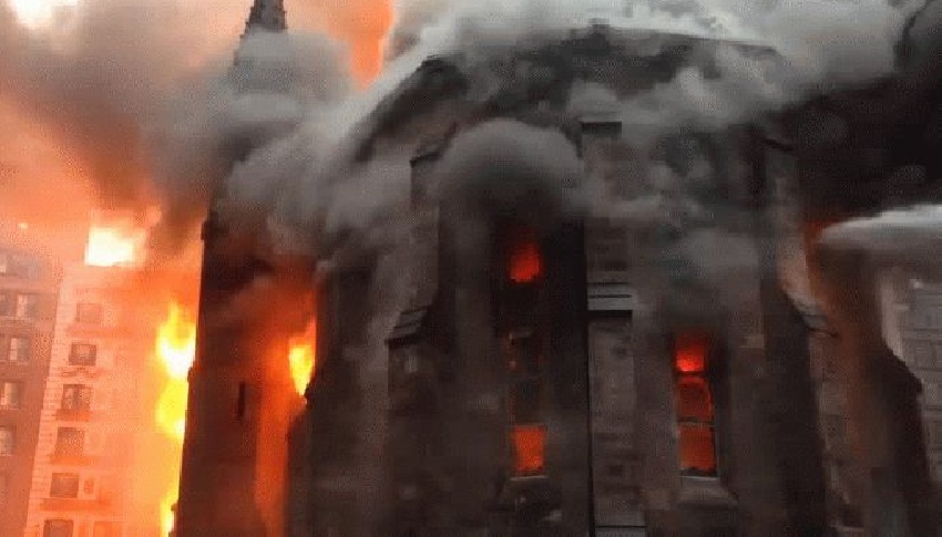 Un grave incendio daña una iglesia centenaria | Ecuavisa